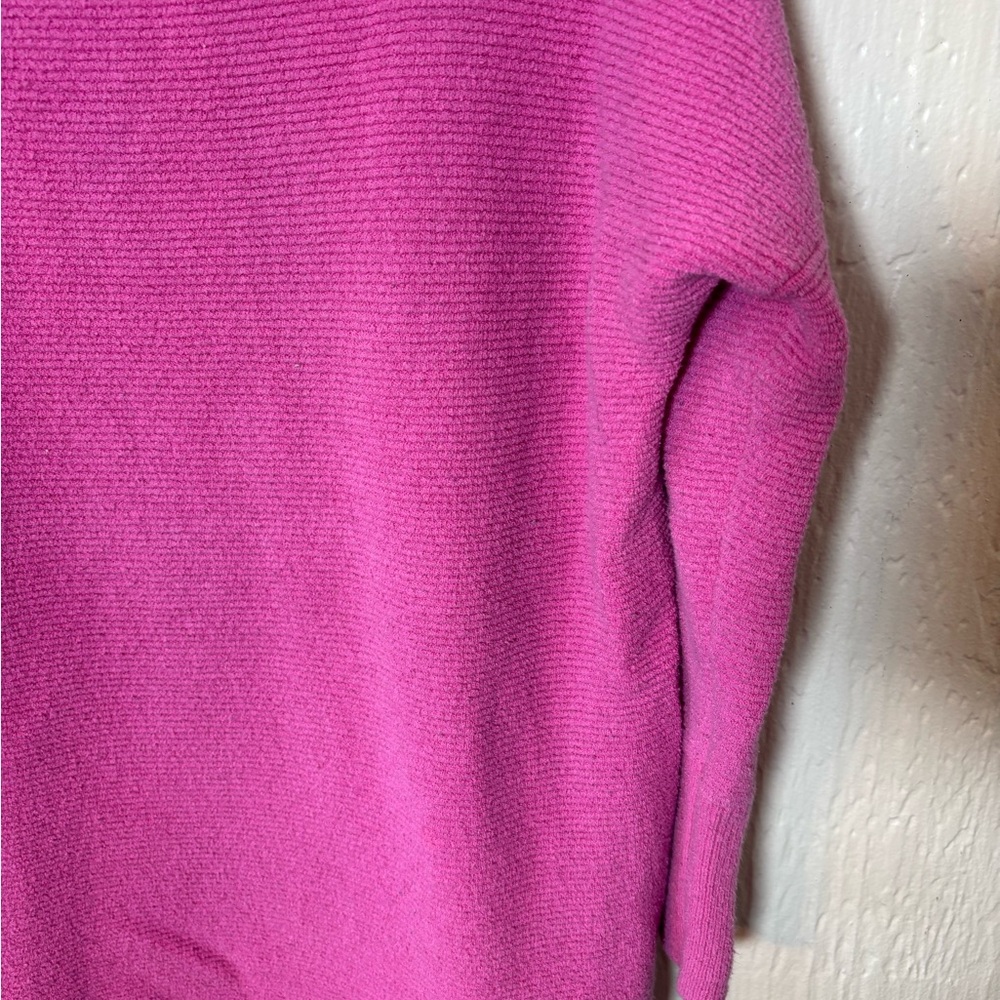 Free People Women's Vibrant Pink Ottoman Slouchy Tunic Sweater Size XS - Picture 4 of 12